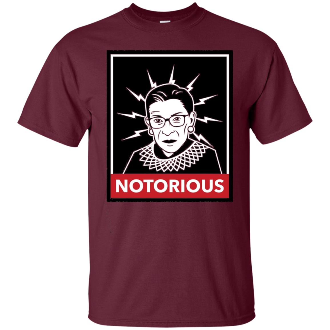 Notorious Ruth Bader Ginsberg Shirt Maroon