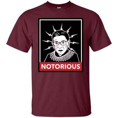Notorious Ruth Bader Ginsberg Shirt Maroon