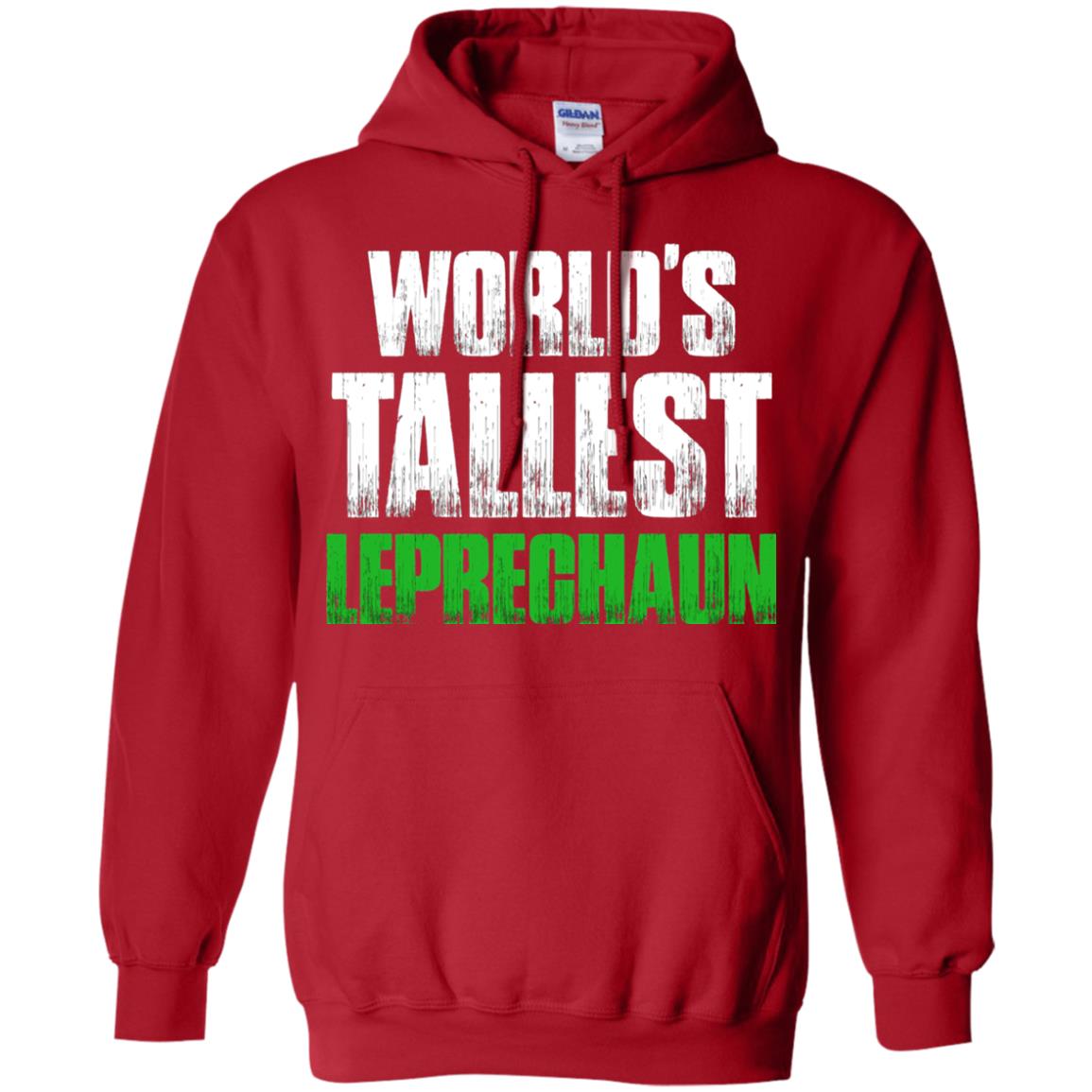 St. Patrick_s Day T-shirt World_s Tallest Leprechaun Red