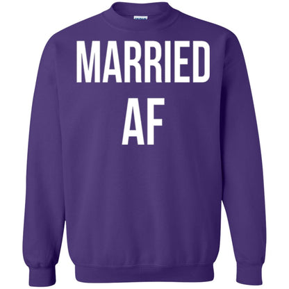 Married Af Funny T-shirt Purple