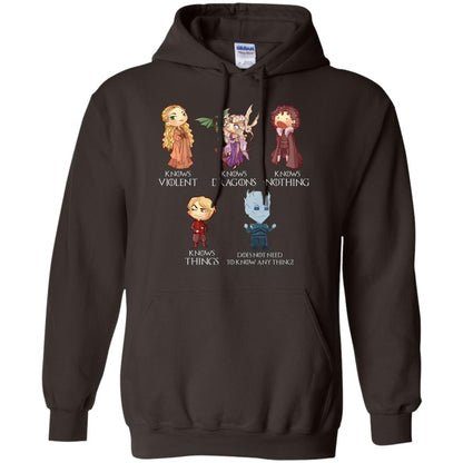 Know Something Game Of Thrones Fan T-shirt Dark Chocolate