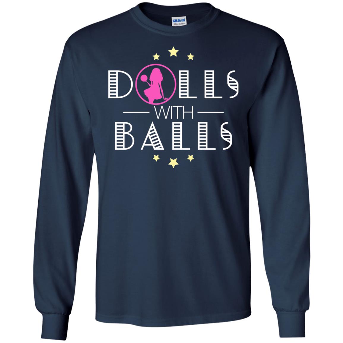 Bowling Lover T-shirt Dolls With Balls T-shirt Navy