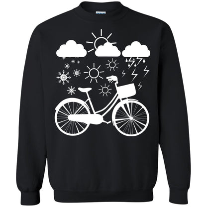 Bicycle All Weather Cyclist T-shirt For Bicycle Lover Black