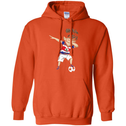 Dabbing Soccer Boy Costa Rica Jersey Football Shirt Orange