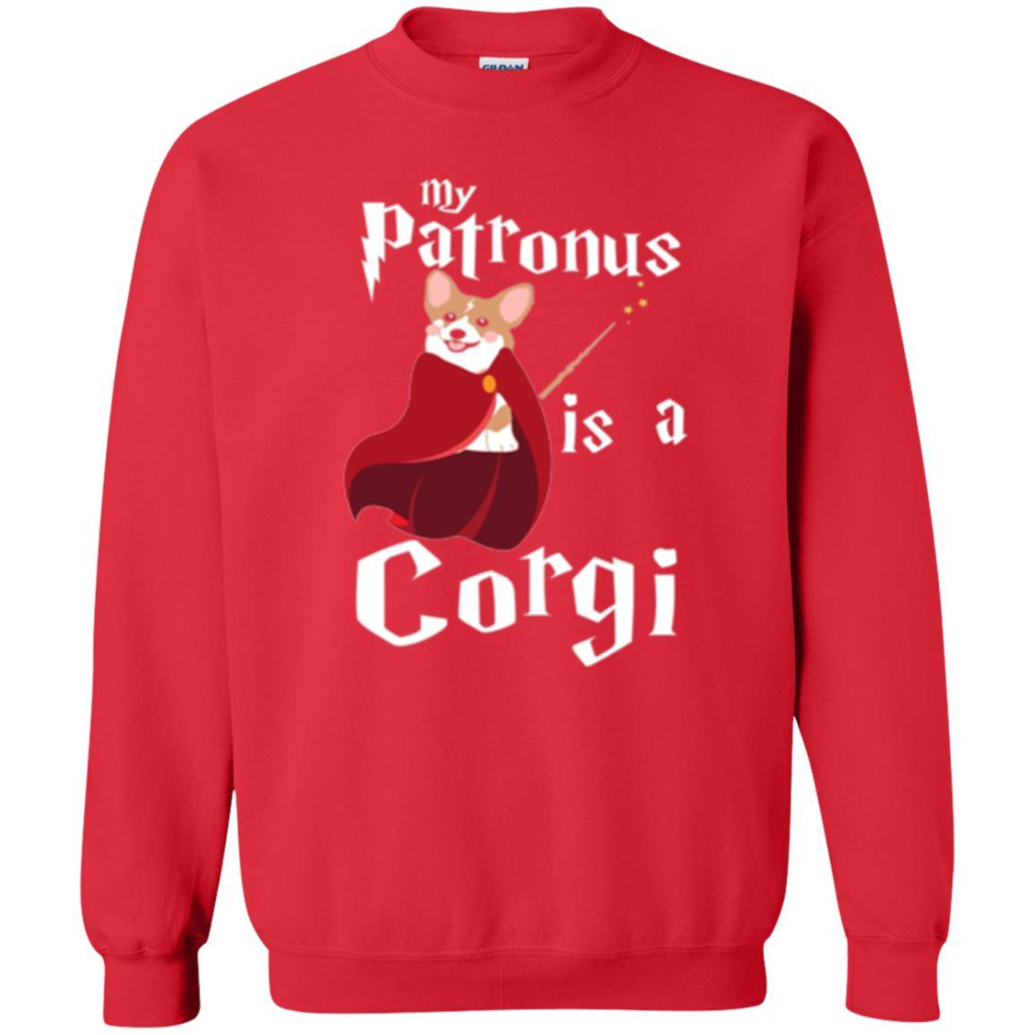 Dog Lover T-shirt My Patronus Is A Corgi T-shirt Red