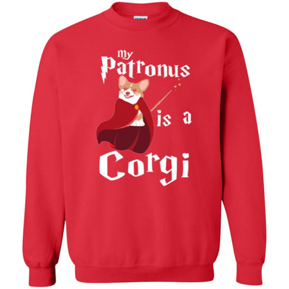 Dog Lover T-shirt My Patronus Is A Corgi T-shirt Red
