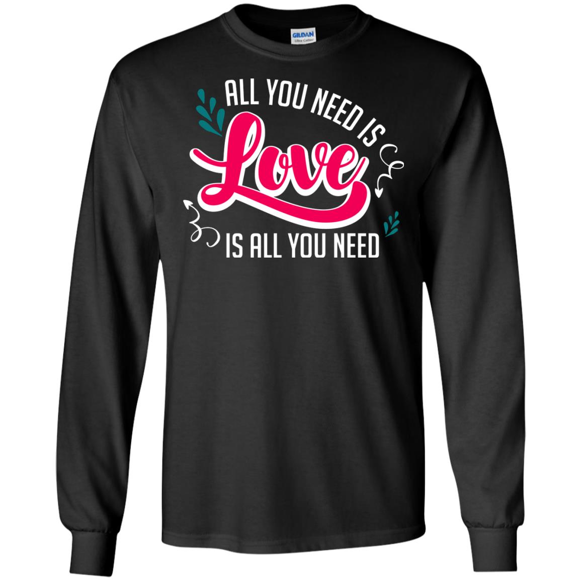 All You Need Is Love T-shirt Black