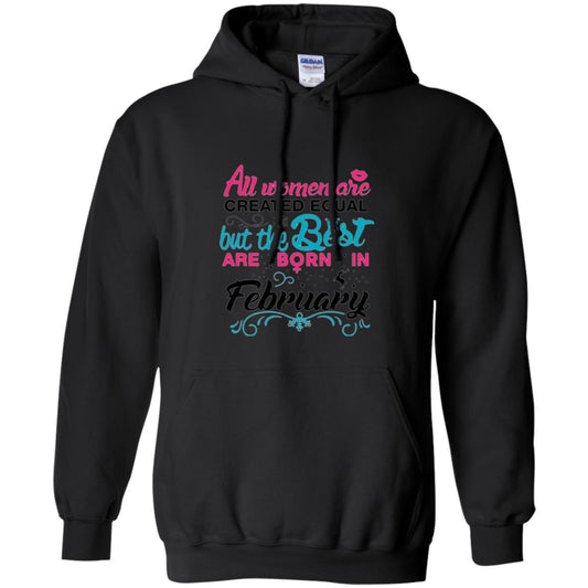 February T-shirt All Women Created Equal But The Best Are Born In February Black