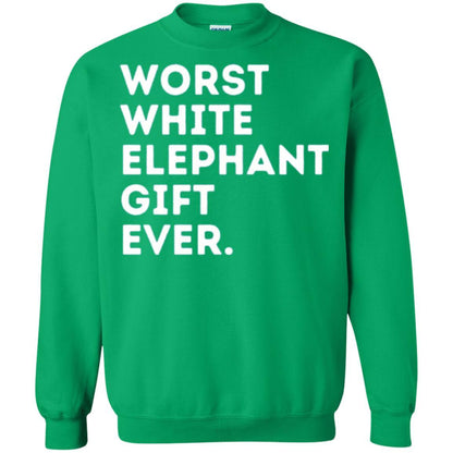 Best Worst White Elephant T-shirt Irish Green