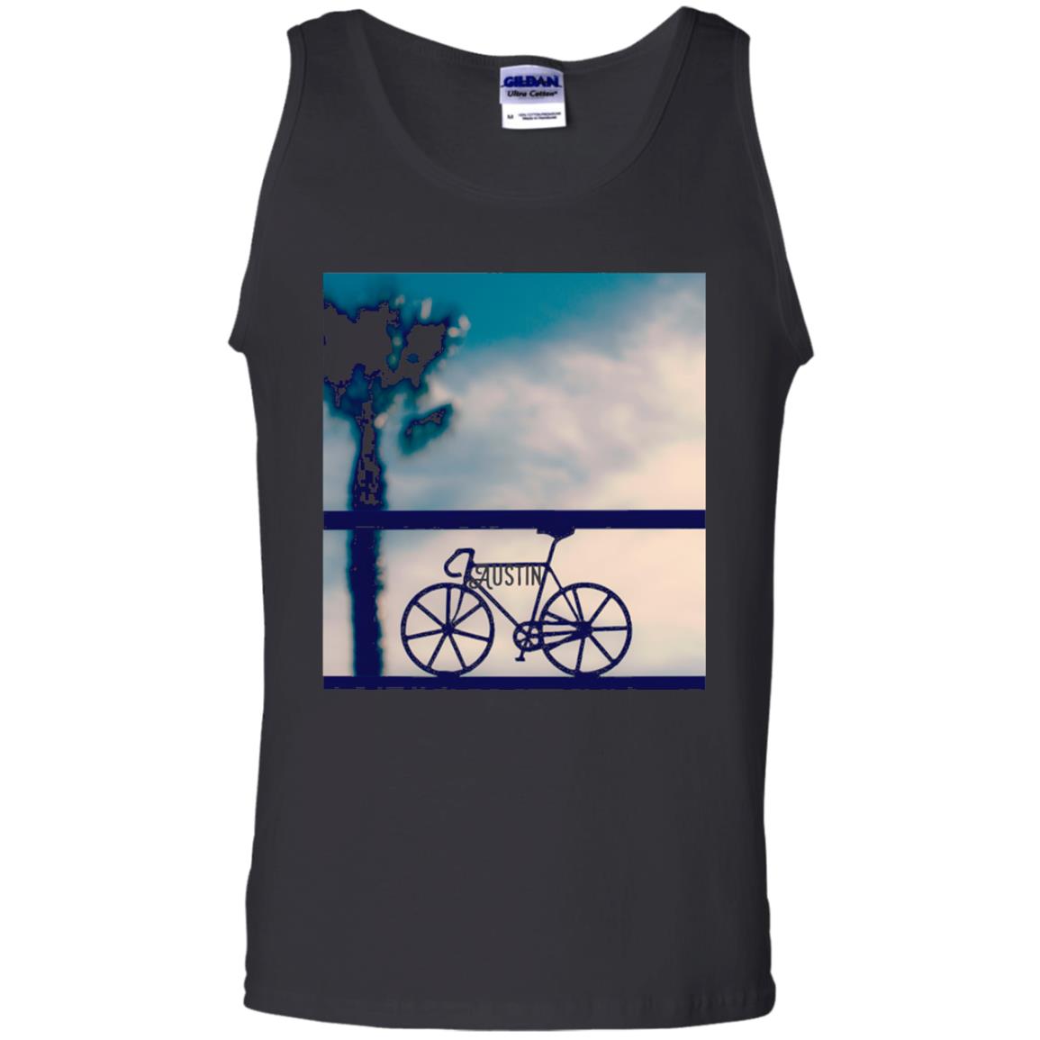 Biking In Austin T-shirt Black