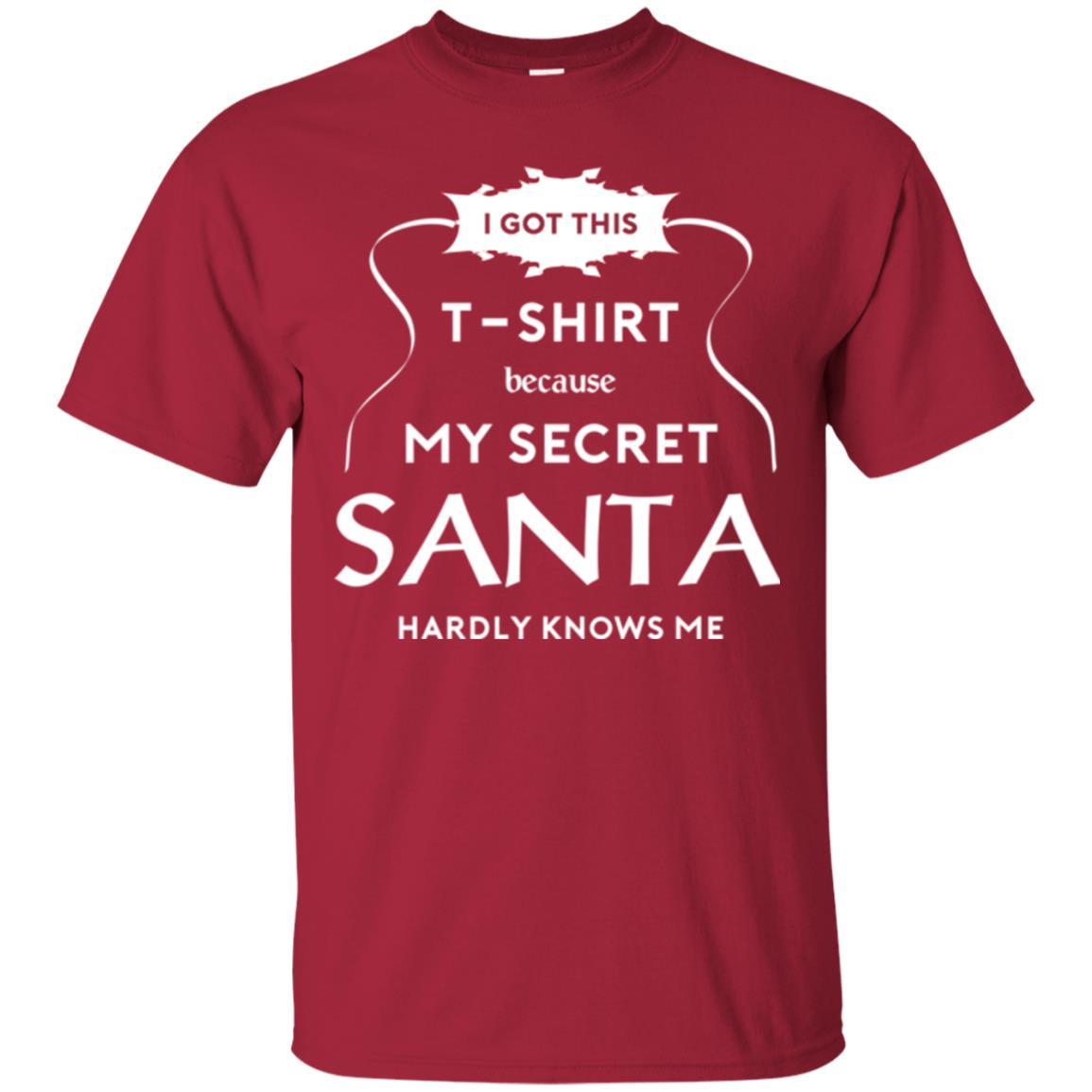 Christmas T-shirt I Got This T-shirt Because My Secret Santa Hardly Knows Me Cardinal