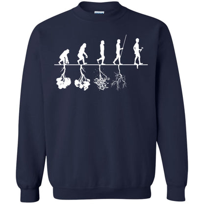 Evolution Tree Of Human Life Thinking Save Environment Shirt Navy