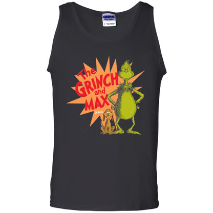 Cartoon T-shirt Dr. Seuss Grinch And Max Burst Black