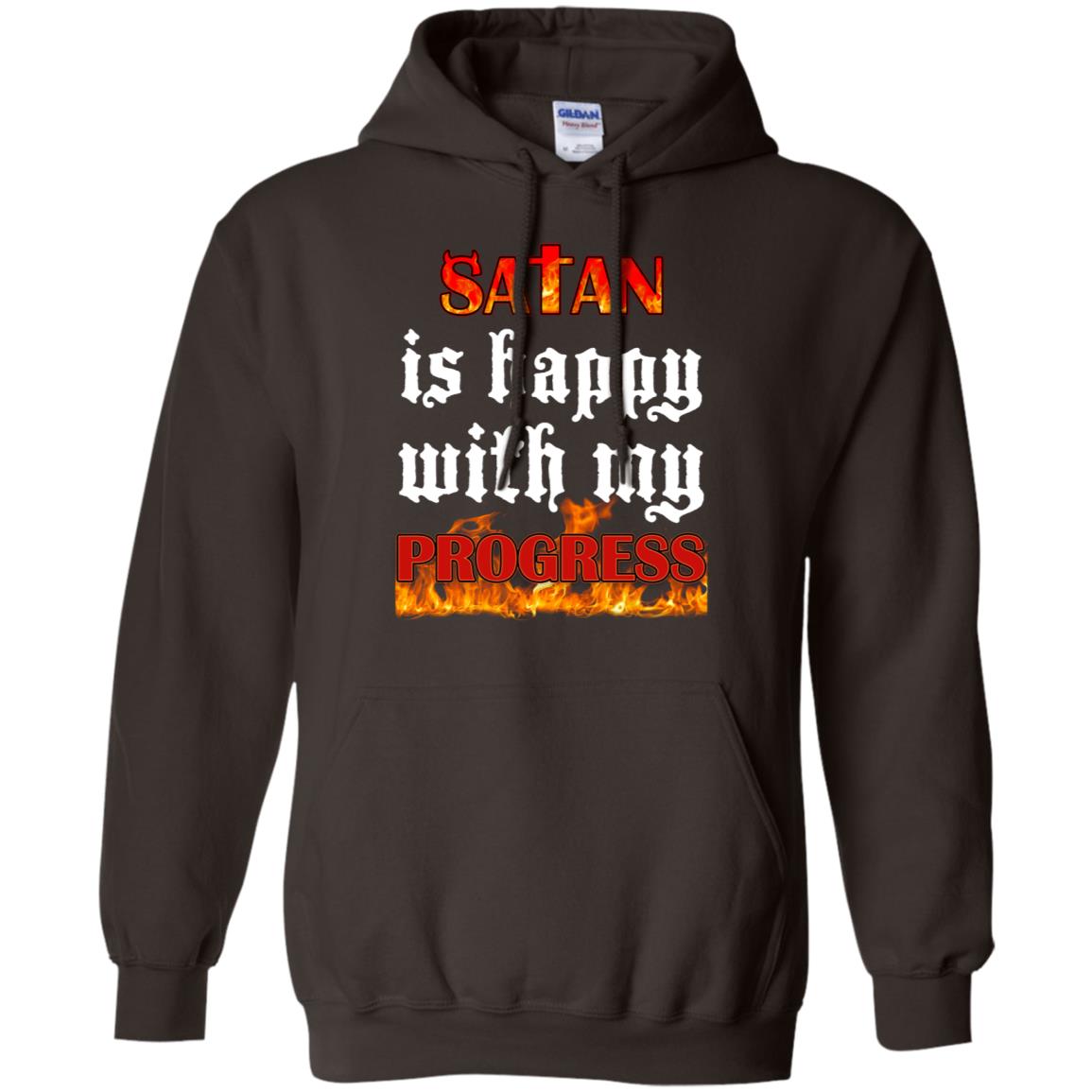Santa Is Happy With My Progress Shirt Dark Chocolate