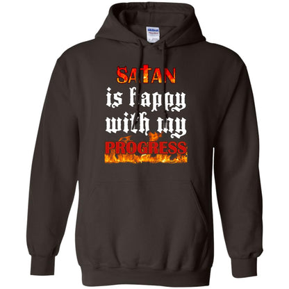 Santa Is Happy With My Progress Shirt Dark Chocolate