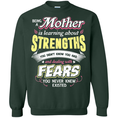 Being A Mom Means Mommy T-shirt Forest Green