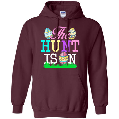 Easter Shirt The Hunt Is On Maroon