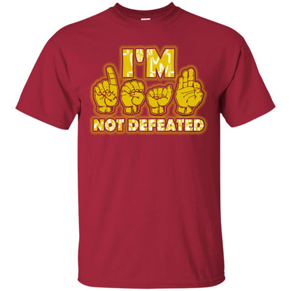 I'm Deaf Not Defeated Shirt Cardinal