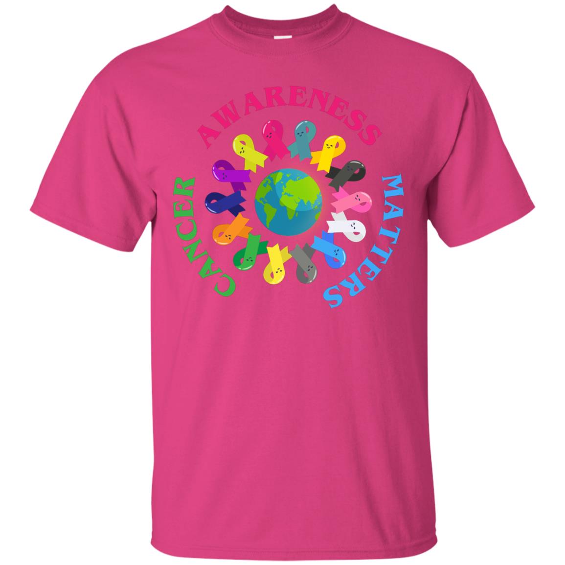 All Cancer Ribbons For All Cancer Awareness T-shirt Heliconia