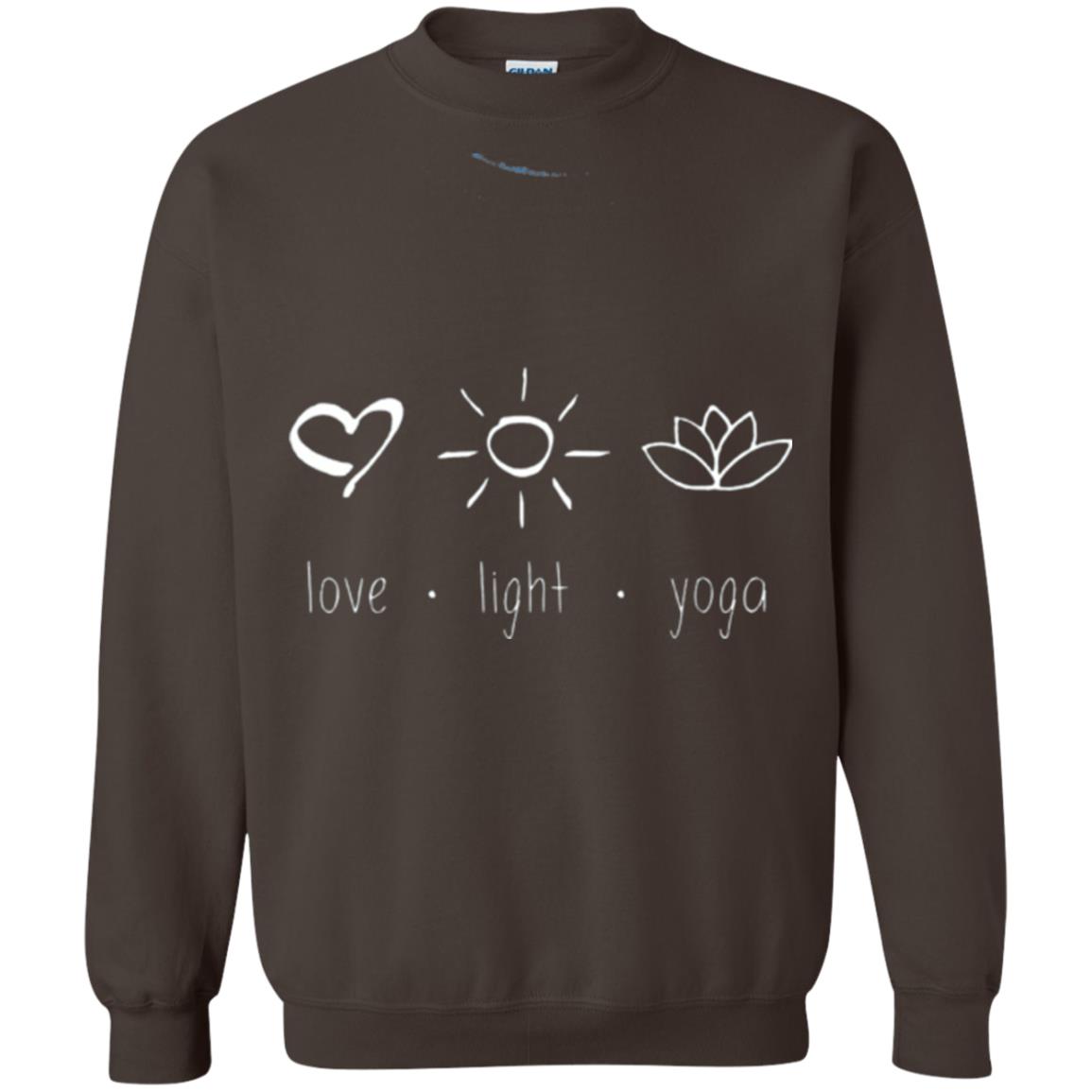 Yoga Lovers T-shirt Love Light Yoga Dark Chocolate