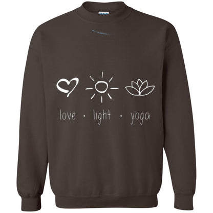 Yoga Lovers T-shirt Love Light Yoga Dark Chocolate