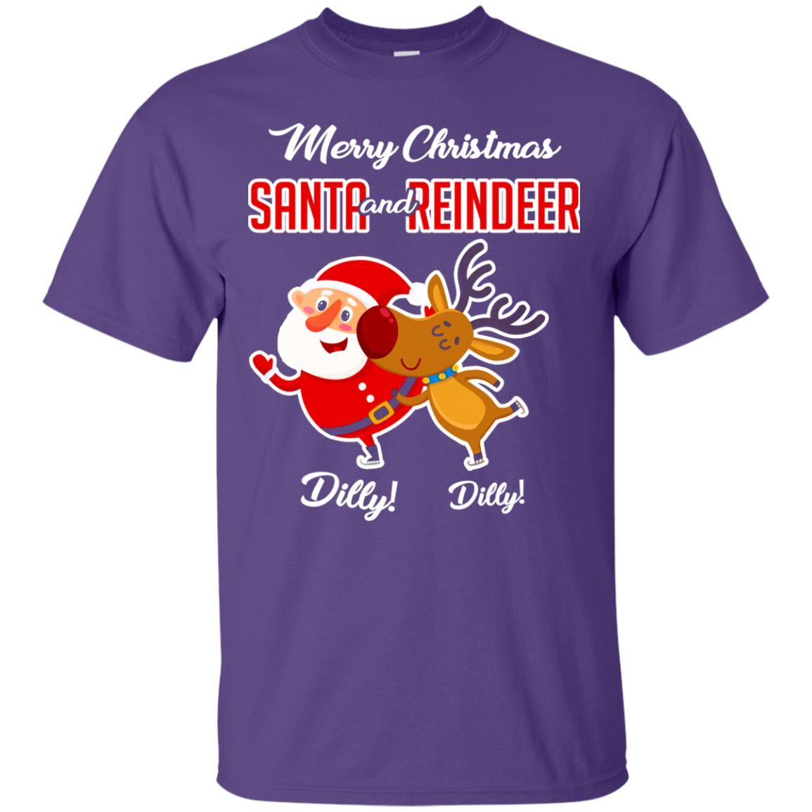 Christmas T-shirt Merry Christmas Dilly Dilly Purple