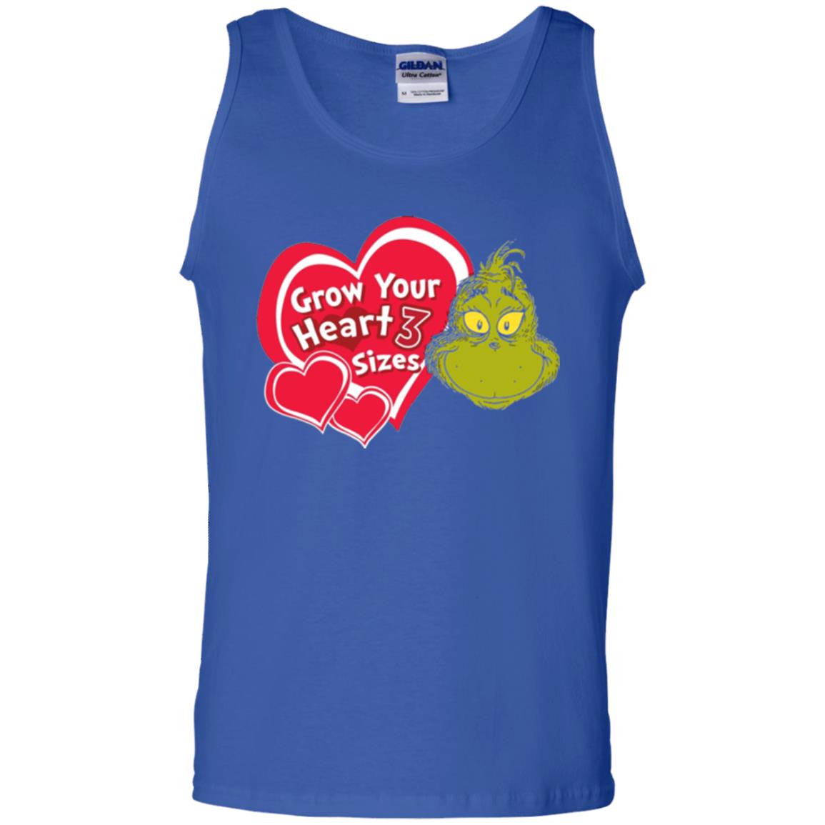 Dr. Seuss Grinch T-shirt Grow Your Heart 3 Sizes Royal