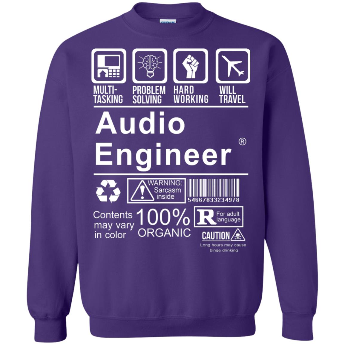Audio Engineer Shirt Multi Tasking Problem Solving Purple