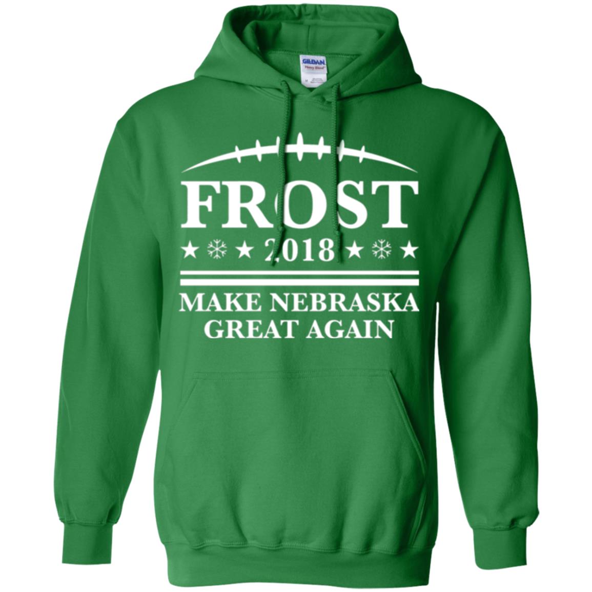 Frost 2018 T-shirt Make Nebraska Great Again Irish Green