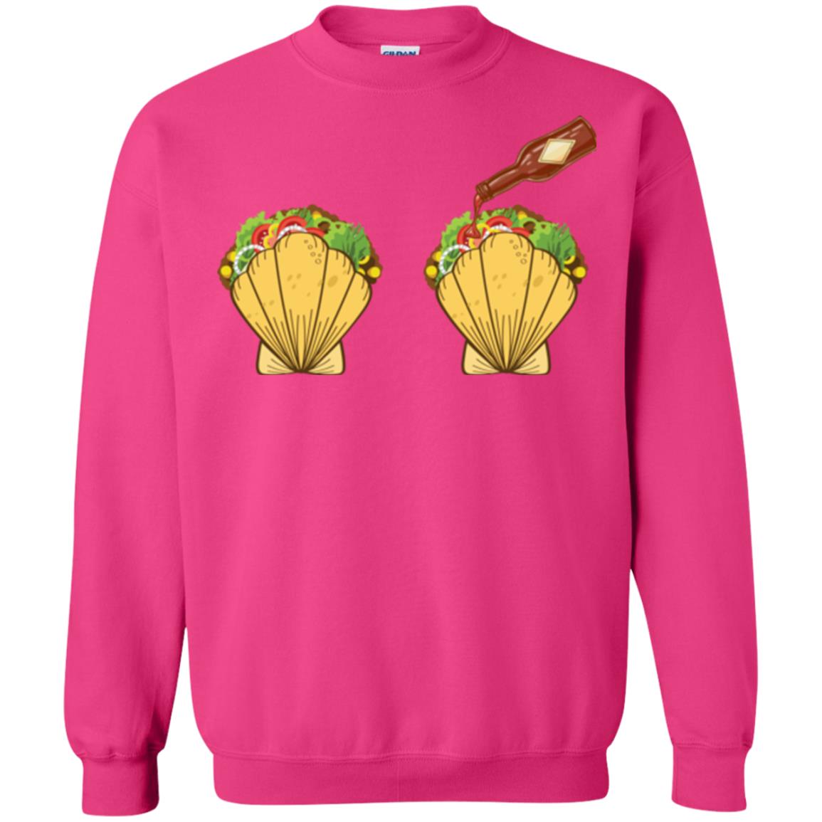Mermaid Shell T-shirt Taco Bra And Spicy Chili Sauce Heliconia