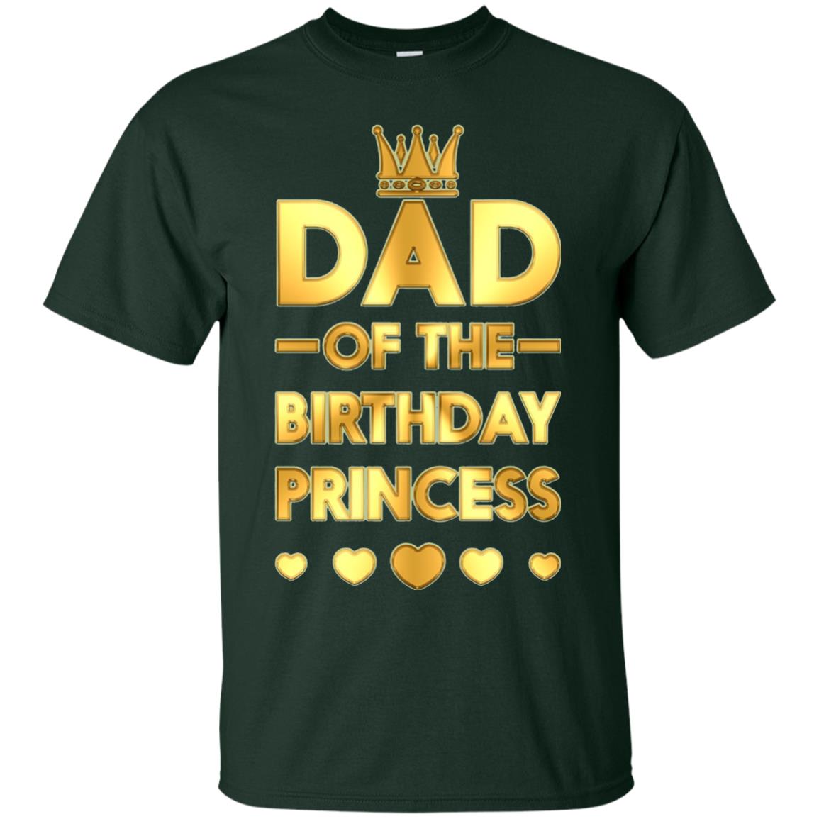 Dad Of The Birthday Princess Family T-shirt Forest