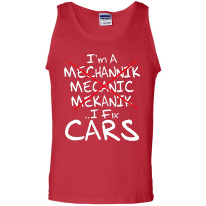 Mechanic T-shirt I Fix Cars Red