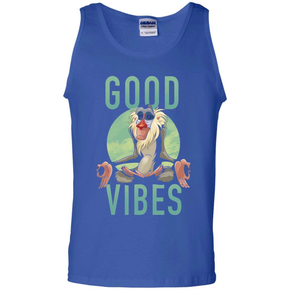 Disney Lion King Rafiki Meditate Good Vibes Graphic T-shirt Royal