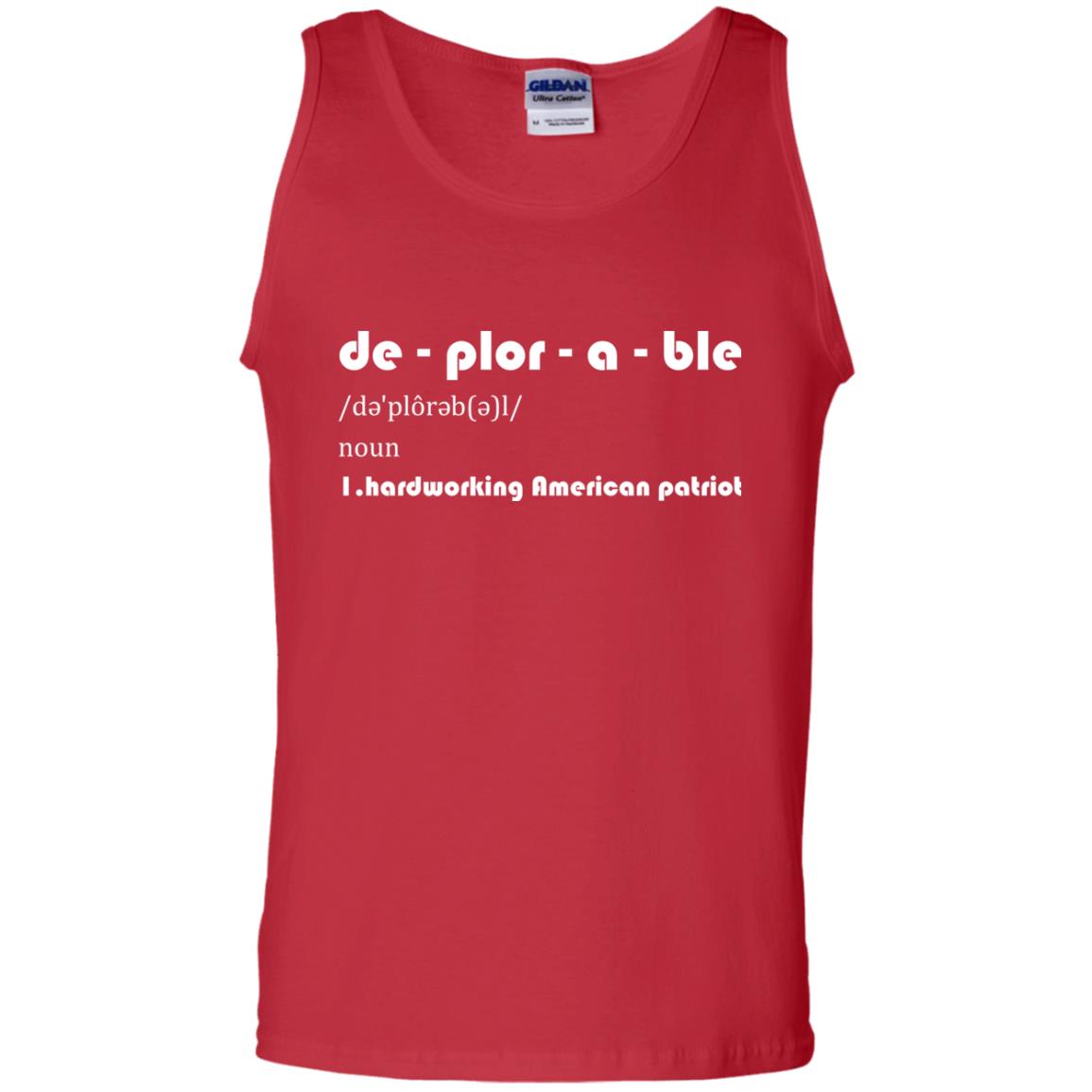 Patriot T-shirt De-plor-a-ble Definition Red