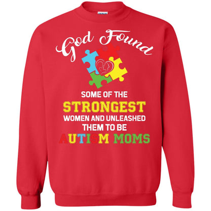 And Unleashed Them To Be Autism Moms Autism Shirt For Mom Red
