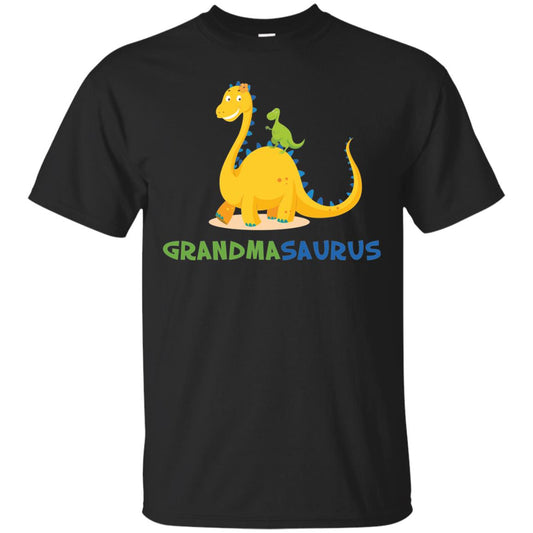 Grandmasaurus Grandmom Grandma Shirt Black