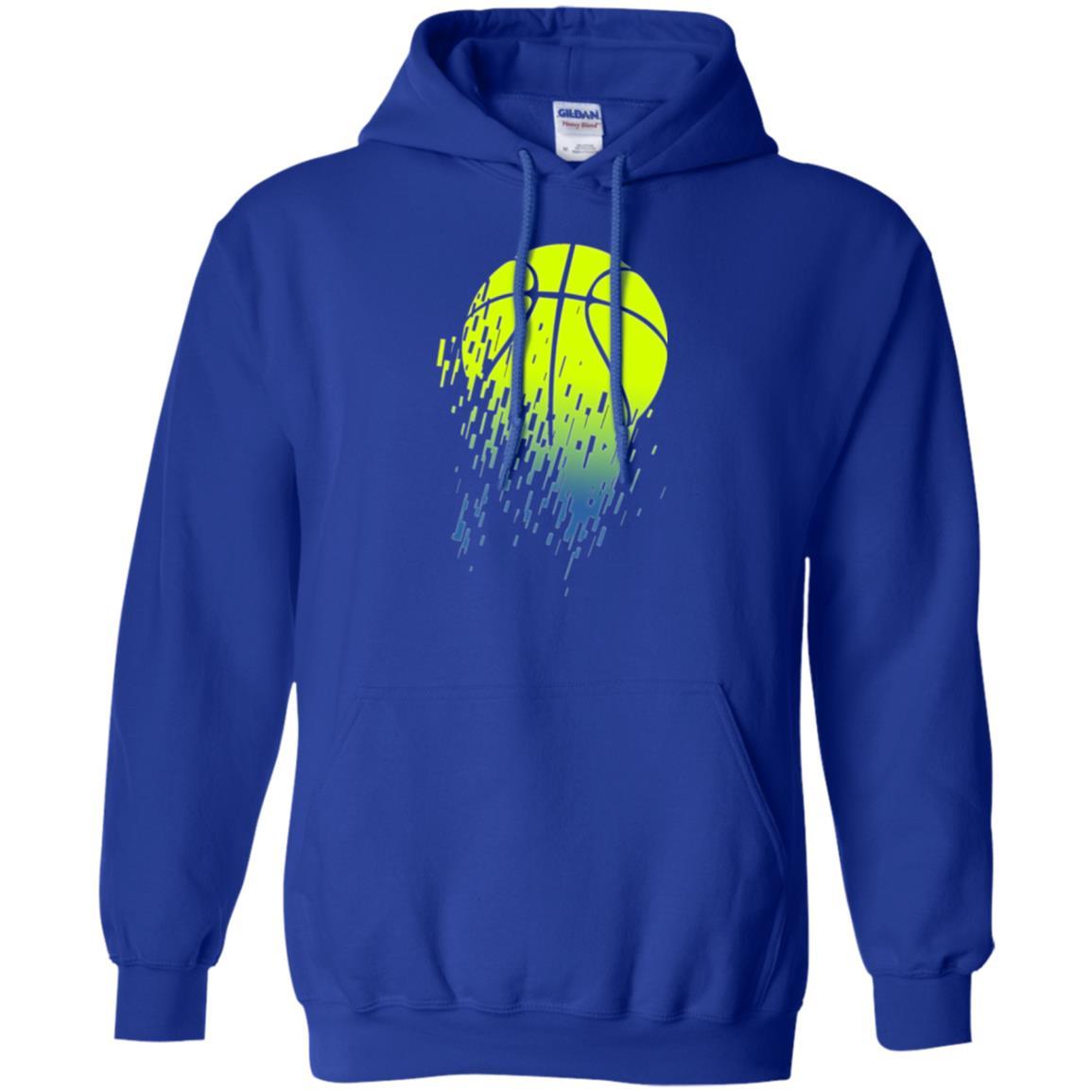 Basketball T-shirt Disintegrating Neon Green Royal