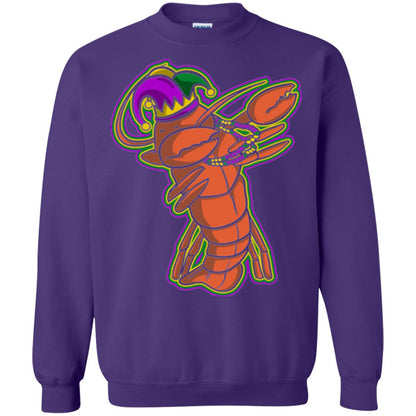 Dabbing Mardi Gras Crawfish T-shirt Mardi Gras Gift Shirt Purple