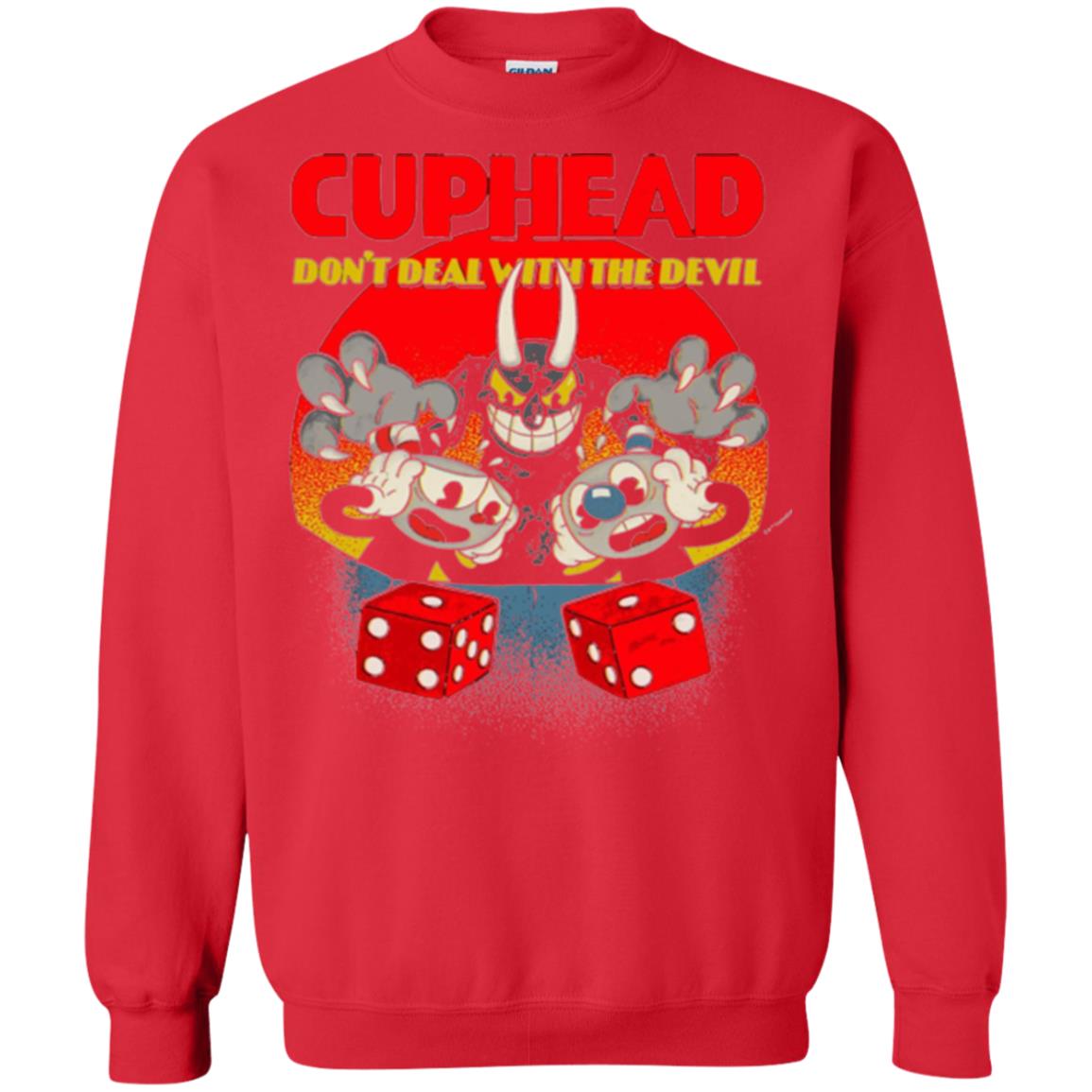 Video Game T-shirt Cuphead And Mugman Devil_s Dice Red