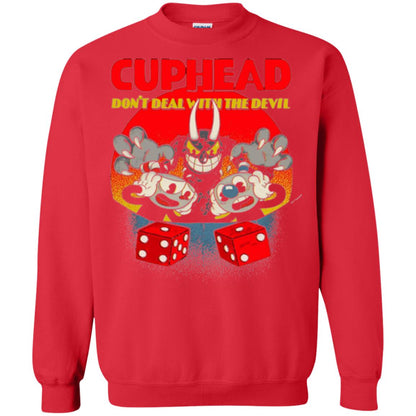 Video Game T-shirt Cuphead And Mugman Devil_s Dice Red