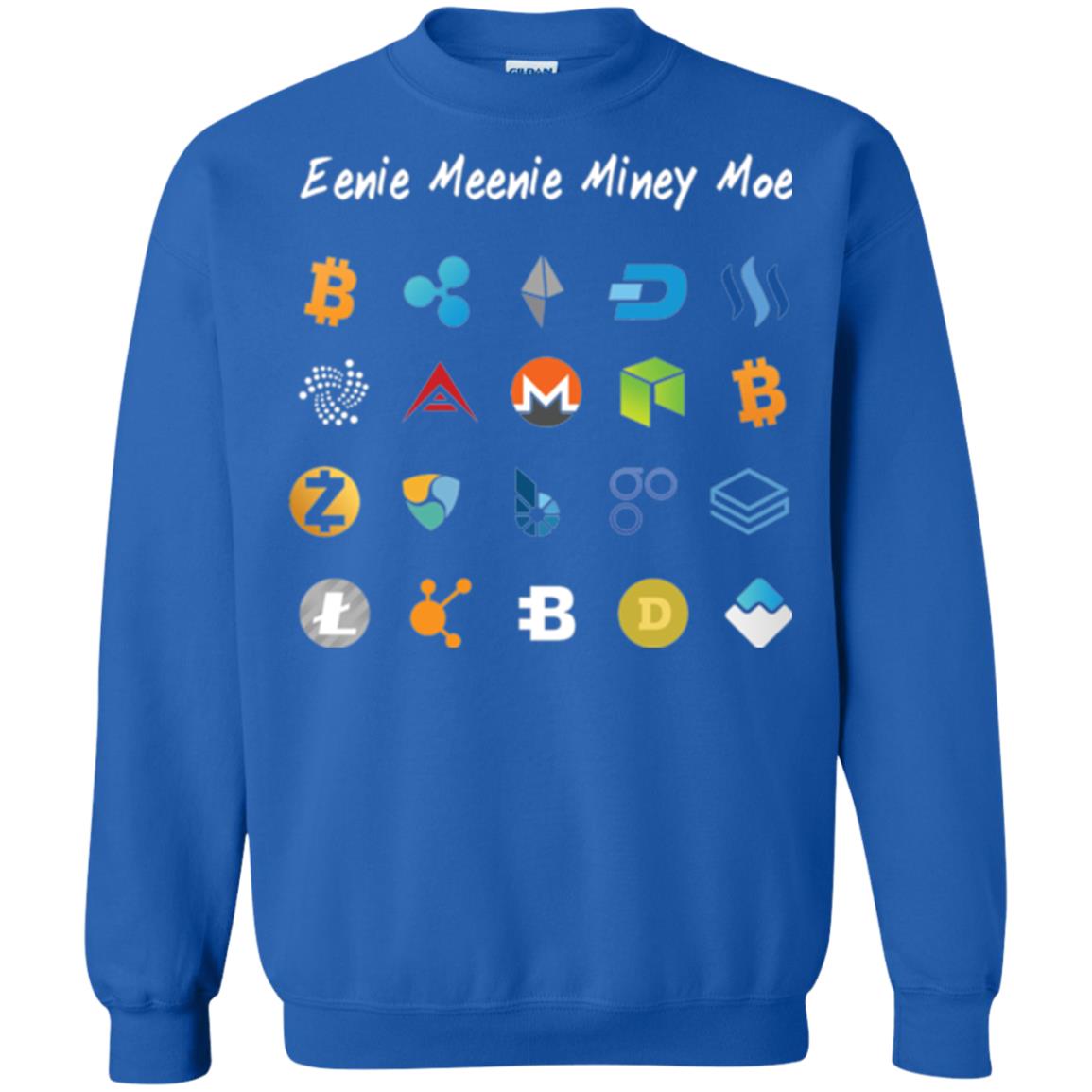 Bitcoin Litecoin Ethereum Eenie Meenie Miney Moe T-shirt Royal