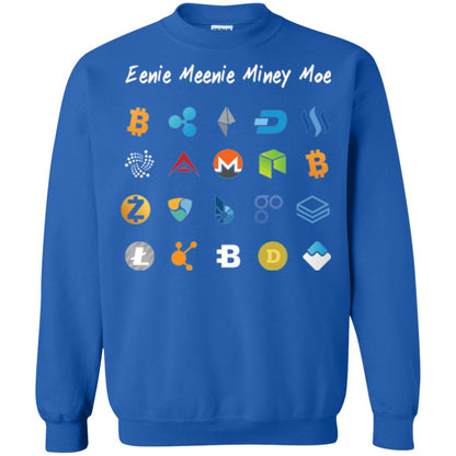 Bitcoin Litecoin Ethereum Eenie Meenie Miney Moe T-shirt Royal