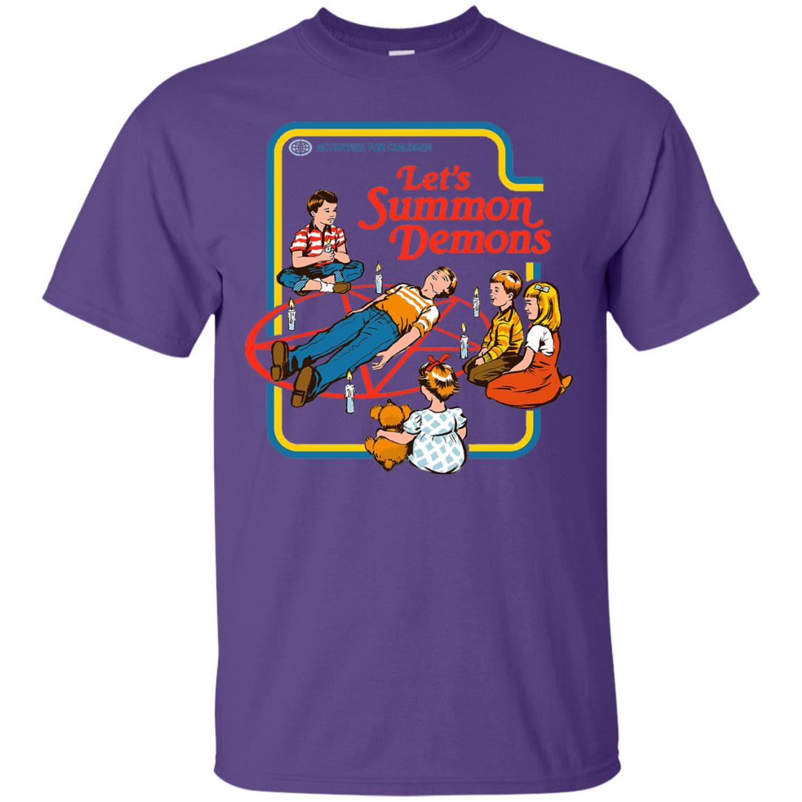 Let's Summon Demons Activities For Children Summon Satan T-shirt Purple