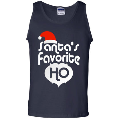 Christmas T-shirt Santa's Favorite Ho Navy