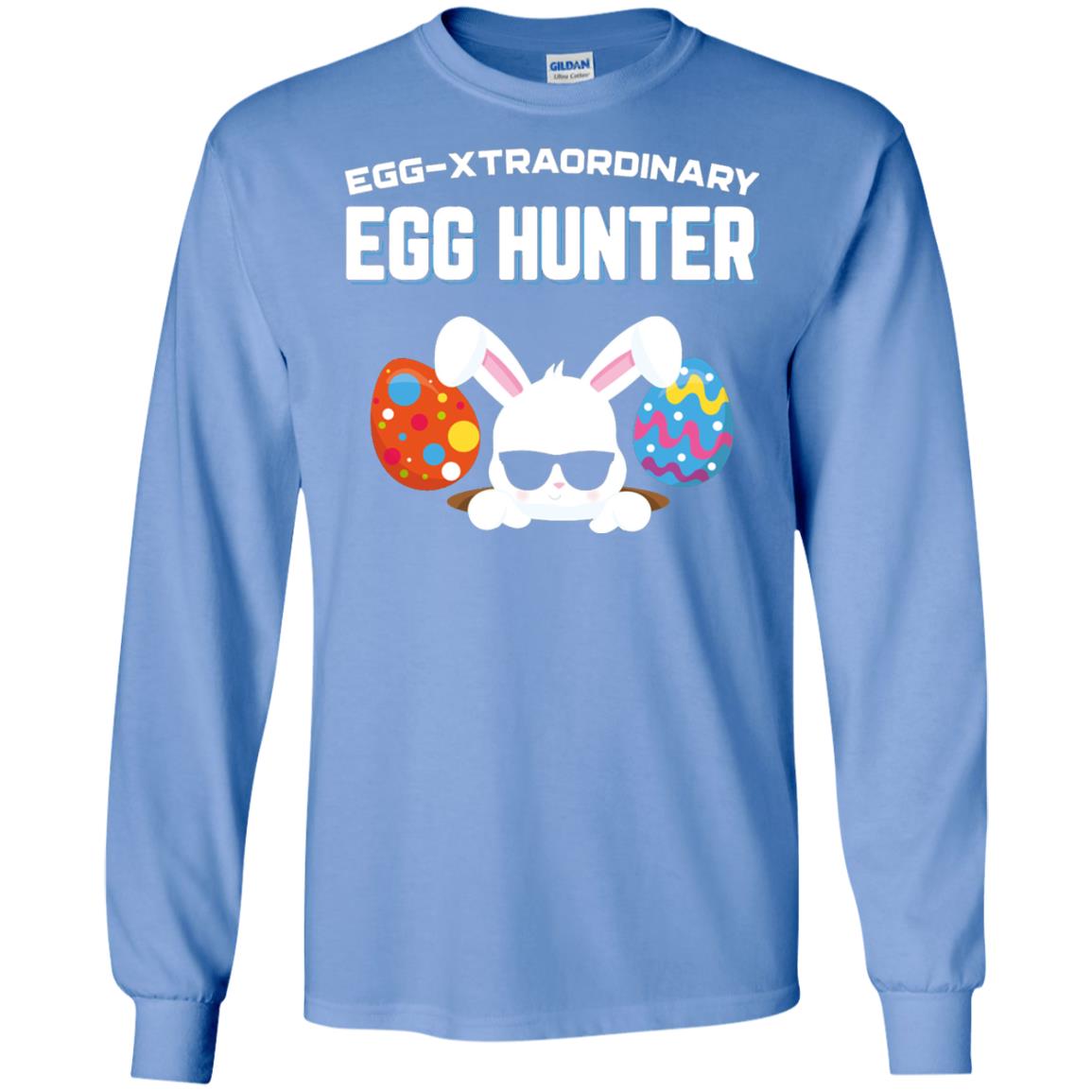 Egg-xtraordinary Egg Hunter Easter Shirt Carolina Blue