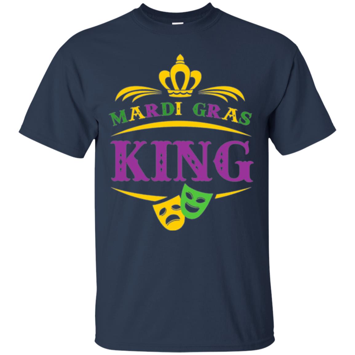 Mardi Gras King Gift T-shirt Navy