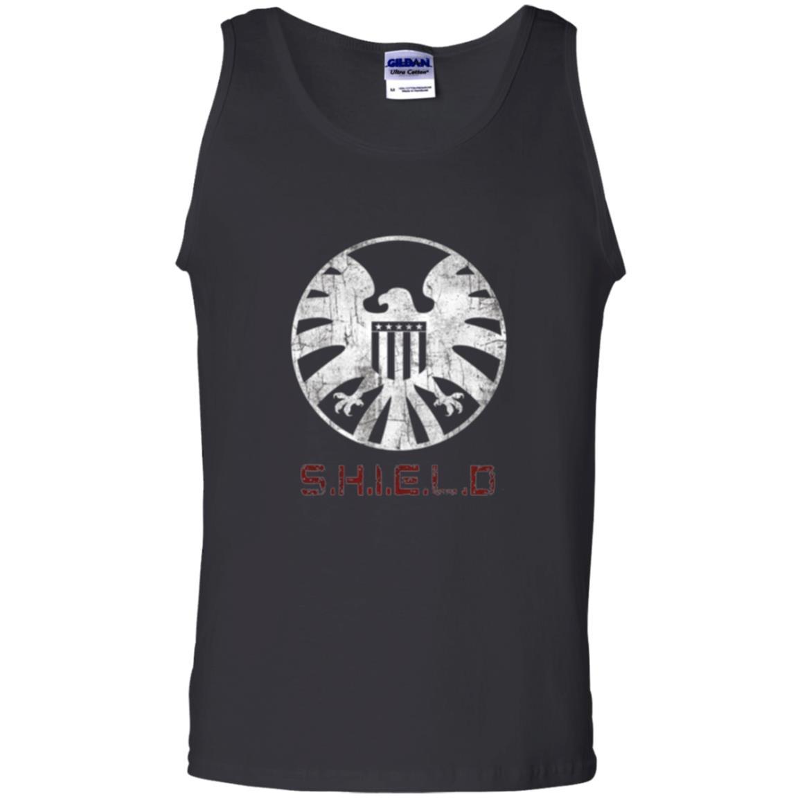 Film T-shirt Agents Of Shield Distressed Logo Graphic Black
