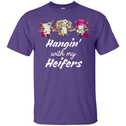 Hangin' With My Heifers Shirt Purple