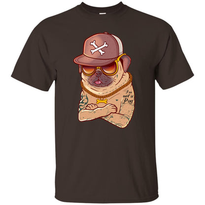I'm Not A Pug Tattoo Dog Owner Shirt Dark Chocolate
