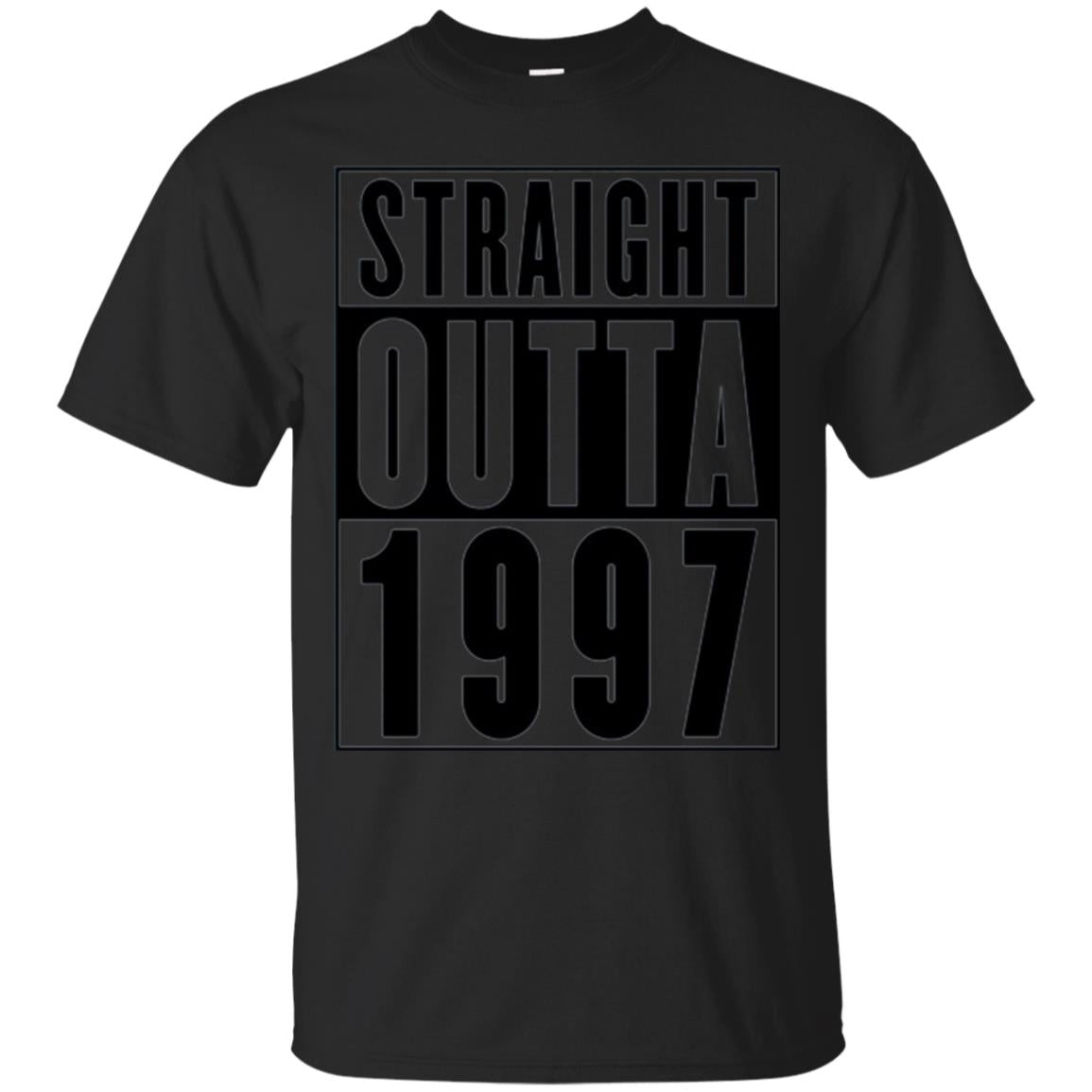 Straight Outta 1997 Cool 21st Birthday T-shirt Black
